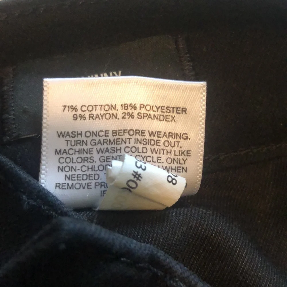 Black EXPRESS Mid Rise Skinny Jeans - Picture 6 of 7
